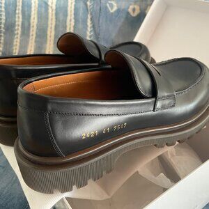 Common Projects loafer with chunk sole, black, 41, unworn